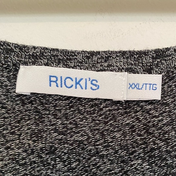 😍3/$20  Ricki’s Plus Sz XXL Scoop Neck Salt & Pepper Knit Long Sleeve Sweater - Picture 5 of 7